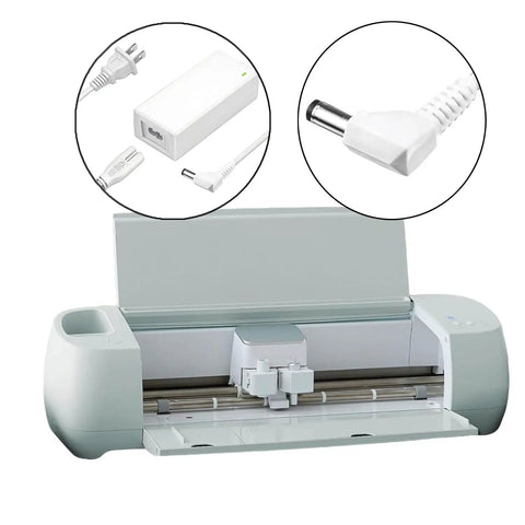 24V Power Cord For Cricut Explore 3 And 4 Replacement Power Supply Adapter Cable Charger with cord and Cricut machine