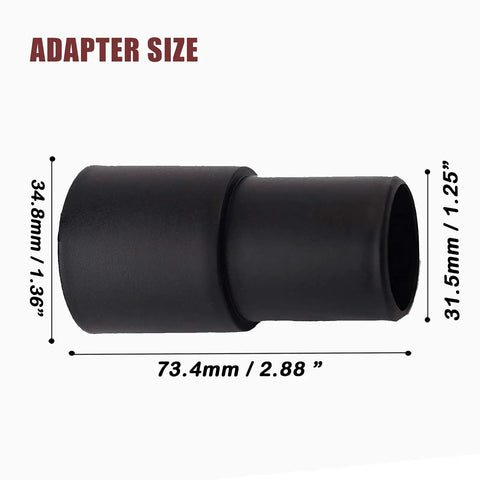 Soft Horse Hair Round Dust Brush 25mm Vacuum Attachment Replacement With One And A Quarter Inch To One And Three Eighths Inch Adapter