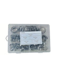Ditch the drip and grab this Sick Worm Gear Hose Clamp Kit With 40 Or 120 Pieces Across 5 Sizes Perfect For Securing Water Gas Lines And Silicone Hoses On Any Joint With A Tight Screw Mechanism That Holds Firm. 55-piece plastic case with 5 sizes, 6-29 mm worm gear hose clamps, stainless steel