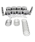 High Performance Engine Parts Piston And Rings Set For 4.7 Liter V8 Gas Powered Chrysler Dodge Jeep Plus Compatible Engines With Rock Solid Durability And Long Lasting Reliability, piston ring kit laid out