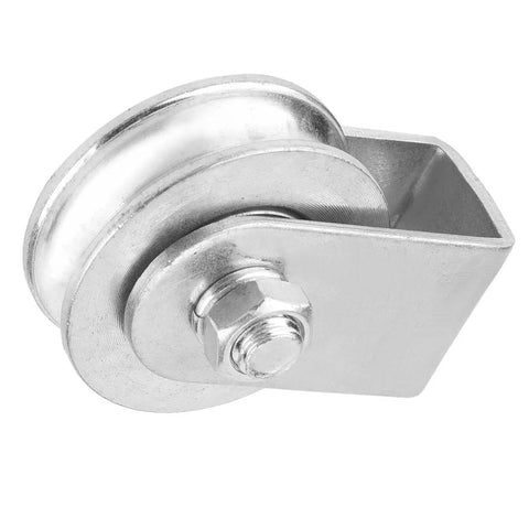 Heavy Duty Snatch Block Pulley Wheel For Wire Rope Lifting 0.3 Ton Capacity Single Rigging Block With Swivel Hoist For Lifting Plants Tools And Small Furniture To Elevated Spots, steel close-up