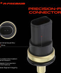 Heavy Duty Engine Coolant Temperature Sensor For Audi And Volkswagen Models Knockout Performer with 2-pin connector and precise fit.