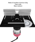 Rock Solid Aluminum Router Table Insert Plate For Woodworking Benches And Router Saw Mount Base with clear scale and wear-resistant build.