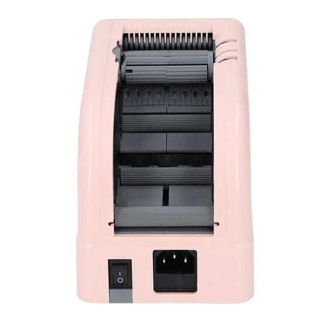 Back view of Electric Automatic Tape Dispenser And Ribbon Cutter Machine Featuring Smart Auto Sensor for 6 to 60 mm tape.