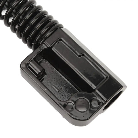 Close-up of Hydraulic Front Shock Absorber Fork, 200mm Travel, Aluminum Alloy, showing black rust-proof spraying finish.