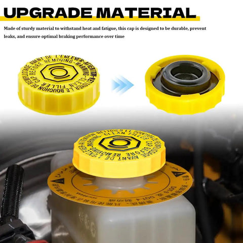 Brake Master Cylinder Reservoir Cap For Dodge Jeep Chrysler Replacement Filler Cap Direct Fit For OEM 4683656AB close-up