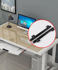 14 Inch Heavy Duty Drawer Slides With Ball Bearing Telescopic Rails, Silent Smooth Operation, Two Stage Pull Out, 40kg Load, Steel Anti Rust Coating, Closed 350mm, Extended 570mm, 35mm Wide on desk keyboard tray