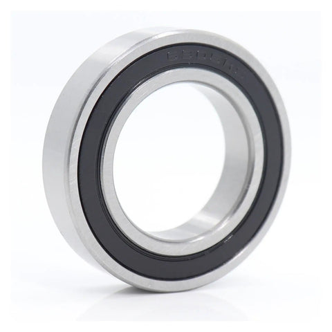 6905 Hybrid Ceramic Bearing 25X42X9MM ABEC-1 Si3N4 Steel Rings Deep Groove Ball Bearing side view with black seal