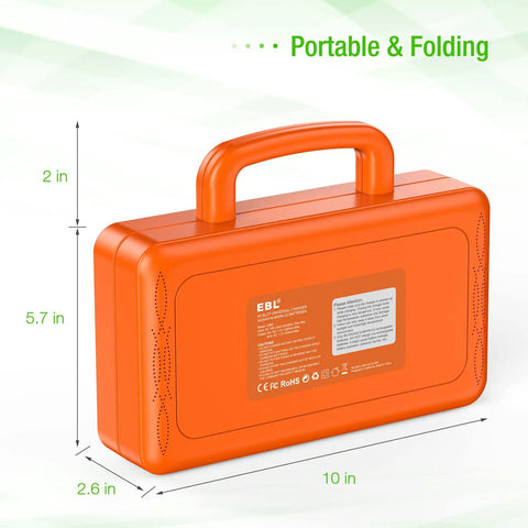 40 Slot Battery Charger For AA And AAA Rechargeable Batteries NiMH NiCd Charges 40 Batteries At Once With Handy Handle Design
