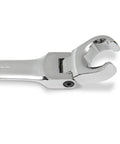 Close-up of a wrench head from Six Piece Flex Flare Nut Wrench Set Metric With 180 Degree Flexible Head For Easy Access To Tight Spots