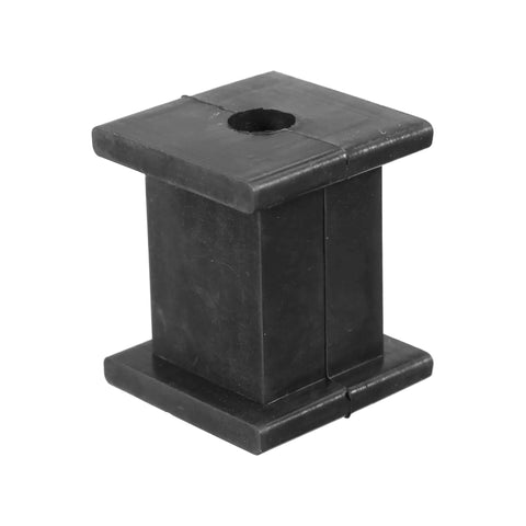 Universal Exhaust Rubber Hanger Kit 10mm ID Muffler Bracket And Tail Pipe Insulator Mounts, black rubber, front view
