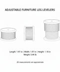 Level Up Your Furniture With Adjustable Leg Levelers And Sponge Base Stabilizers For Uneven Floors A 4 Pack product diagram