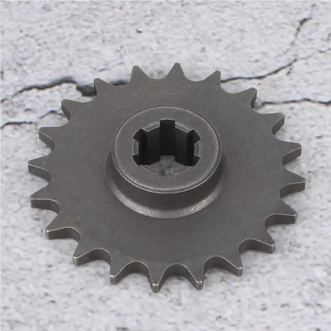 20 Tooth Transmission Sprocket For 2 Stroke ATV Quad Fits T8F Chain Aluminum Alloy Built Tough For Mini Bike Motorcycle With Smooth Power Transfer And Low Slippage, top view