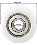 Front view of the 608ZZ Ball Bearing Guide Pulley Roller Round Wheel 8x30x10mm with visible dimensions