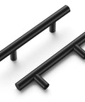 10 Pack Matte Black Cabinet Handles And Drawer Pulls For Doors And Dresser Drawers, Modern Bar Pulls With 3 Inch Center To Center
