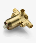 Dope Brushed Gold Shower Faucet Set With Anti Scald Pressure Balance Valve and 8 Inch Rain Shower Head valve component
