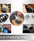 Various views of the 360 Degree Rotating Vise Engraving Tool Pro Grade With 30 Piece Attachments Jewelry Engraving Blocks Standard 3 Inch Block.