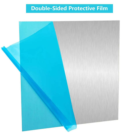 12x12 Inch Aluminum Sheet 1/16 Inch Thick 5052 H32 Plate With Double Protective Film For DIY Crafts And Metal Projects