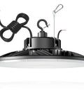 Ultra Bright 300W UFO LED High Bay Light 43500 Lumens 5000K Daylight 0 10V Dimmable IP65 Waterproof For Warehouse Workshop AC 100 To 277V UL Listed.