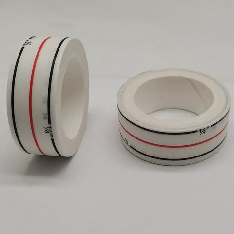 Two rolls of Diagonal Seam Tape For Sewing Machines, Easy Set Basting Guide Tape For Straight And Diagonal Seams, Quick Setup Instruction Tool.
