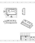 Straight Slick EBike Controller Electric Motorcycle Drive With Bluetooth Module Nd72260X80 outline drawing with dimensions.