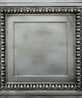 Aged silver finish PVC 2x2 ceiling tile showing detailed border for 'From Plain to Beautiful in Hours PVC 2x2 Ceiling Tile Lightweight Aged Silver Finish for Lay-In or Glue-Up in 15 16 Inch Grid Covers 40 Sq Ft 10 Pack Set'