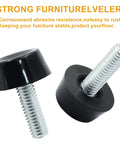 24 Pack M6 Furniture Leveling Feet Adjustable Table Levelers For Patio Tables Chairs Glide Screws In Threaded 27mm Long