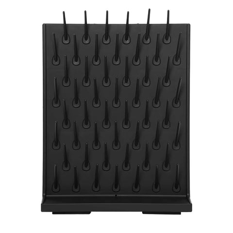 AngelcityCC 52-Peg Lab Glassware Drying Rack Pegboard Wall-Mount view showing 52 pegs for organized drying of lab glassware.