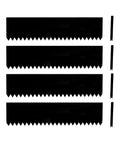 Metal Landscape Edging Kit 14 Inch By 48 Inch With 16 Feet Of Border Includes Four Steel Plates And Four Connectors for garden use.