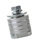 Sweet Heavy Duty Angle Grinder To Wall Groove Cutter Adapter M10 Thread Mount for 4 and 6 inch grinders close-up view.