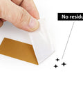 Close-up of hand tearing Tan Duct Tape 1 Inch By 60 Yards Heavy Duty Waterproof No Residue Tear By Hand 9 Mil Industrial Grade Strong Tape