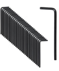 2.5mm L Shaped Hex Key Set, 30-Piece, Black Allen Wrenches, arranged vertically, strong 45 Steel, rust resistant feature