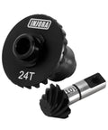 Underdrive Helical Gear Set 24T 10T Alloy Steel For 1 18 RC Crawler TRX4M Upgrade Beefier Quieter Low Wear CNC Machined