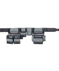 Arsenal 5504 Tool Belt Rig With 34 Pockets And Pouches, 3 Inch Wide Padded Belt, Gray Heavy Duty Framer Gear for 32 to 46 Inch Waists