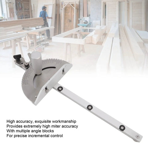 Miter Gauge With Marking Scale For Table Saw Aluminum Fence And Hex Screwdriver Included Pro Grade for precise angles