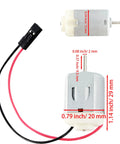 Six Pack 3V DC Micro Motors 27,000 RPM Mini Electric Motors With 10Cm Wire For DIY Projects Model Building Robotics STEM Kits