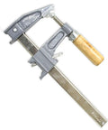 6 Inch Adjustable F Clamp With Wooden Handle And Precise Fine Adjustment Up To One And A Quarter Inch For Woodworking And Metalworking