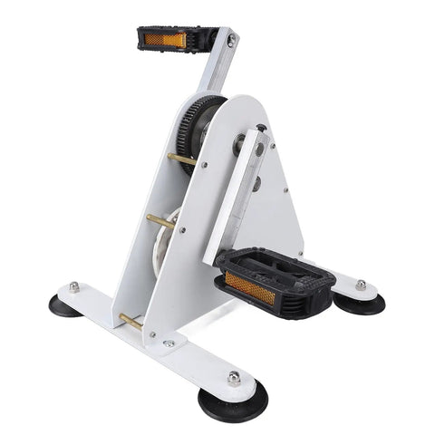 Off The Grid Ready 100W Pedal Power Generator With Sturdy Frame And Noiseless Belt Drive, compact design for outdoor power.