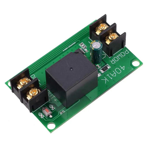 Beefy 12V 40A Relay With 1 Channel 433MHz Wireless Remote Control Latching Function, green circuit board with black relay