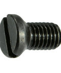 Premium Black Oxide Steel Slotted Weaver Oval Head Gun Scope Screws Ten Pack Size Six Forty Eight By Three Sixteenths Inches Hardened fastener