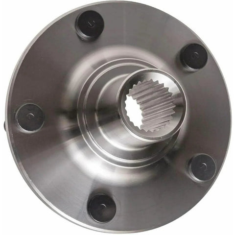 Top view of a 2 Piece Front Wheel Bearing And Hub Assembly For Ford Transit Connect 2.0L 2010 2013 And 2011 2012 5 Lug Direct Replacement OE Style Fitment Ships From USA, showing 5-lug design and metal structure