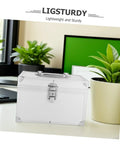 Portable Aluminum Tool Box With Double Layer Design And Ergonomic Handle A Workhorse Storage Case For Documents And Valuables In Outdoor Field Ops Lockable And Impact Resistant on desk