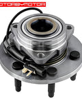 Front Wheel Bearing And Hub Assembly 4x4 With ABS For Chevy Silverado 1500 Suburban Tahoe GMC Sierra 1500 Yukon XL Cadillac Escalade XTS 4WD 6 Lug Replacement Kit 2 Pack close-up