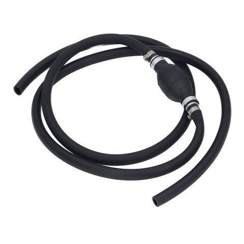Manual Fuel Transfer Pump With Check Valve High Flow Siphon Kit For Gasoline Water And Other Liquids Portable Hand Pump For Cars Lawn Equipment And Home Use, black hose