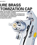 Pure brass atomization cap for Built Rock Solid 30 Liter Stainless Steel Air Spray Gun, precision engineering for effective glue application.