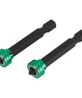 Two Magnetic Driver Bits Pro Grade No 2 Quarter Inch Hex 2 Pack Workhorse for Impact Drills with Quick Change Shaft S2 Steel