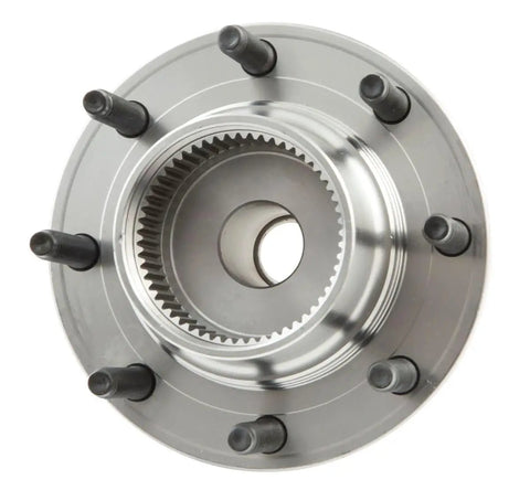 Premium Front Wheel Bearing Hub Assembly For 1999 To 2001 Ford F250 F350 Super Duty 4WD Eight Lug Heavy Duty Oem Replacement, detailed view.