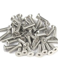 Built Tough 1/4-20 Flat Head Socket Cap Screws Set 1/2 Inch Countersunk Bolts A2-70 Stainless Steel Allen Hex Drive Fastener Kit