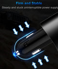 Straight Fire 3 Usb Car Charger Adapter Fast Charging Cigarette Lighter Plug showing stable connection and LED indicator.