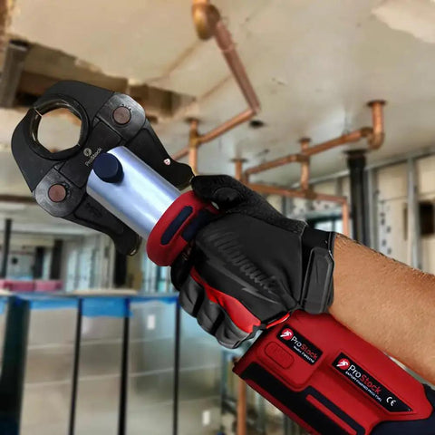 18V Copper Press Tool Kit With Half Inch To Two Inch Jaws And Carrying Case Delivers Up To 7,200 Lbs Crimp Power Heavy Duty Build